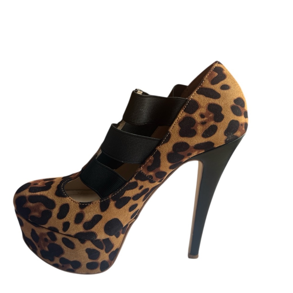 Leopard Print Platform Stiletto Heels